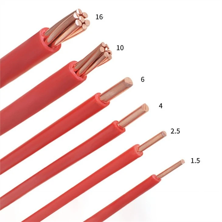 450/750V BV Wire Single Core Copper Conductor PVC Insulated Building Wire