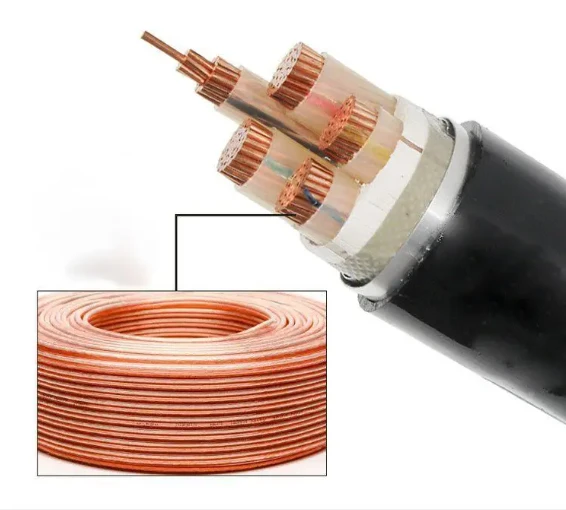 銅 XLPE PVC 絶縁電気低電圧電力ケーブル